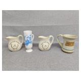 Cups and vase