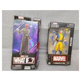Red skull and wolverine figures