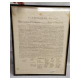 Constitution decor print
