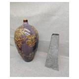 Metal and ceramic vases