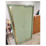 Green metal cabinet 66x15x 36