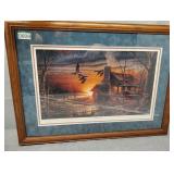Golden retreat Terry redlin print no ship