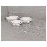 5 CorningWare servers only three lids