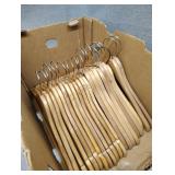 Wood clothes hangers
