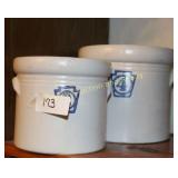 #2 & #4 Praltzgraff stoe jars