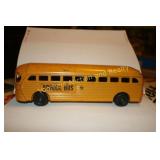 Vintage metal school bus