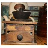 Wooden coffee grinder