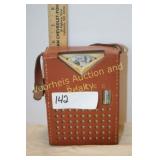 Philco AM transistor radio w/case