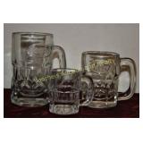 3 A & W Root Beer mugs: 6" Poppa,