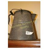 13" tall gray enameled coffee pot, like new