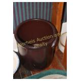 Peoria Pottery 4 gal. stone jar, cracked