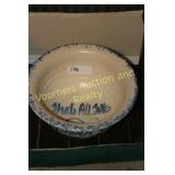Blue/white stone (modern) popcorn bowl