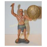 1963 Marx Egyption warrior plastic figure
