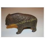 Cast-iron "Teddy" bear bank, research shows it