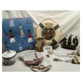 NAUTICAL, LIGHTHOUSE, THROW, WINDCHIMES