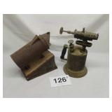 ANTIQUE BEEHIVE SMOKER & BLOW TORCH