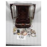 JEWELRY BOX, CRAFT JEWELRY, MISSING & BROKEN