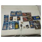 NASCAR Wincraft Sports keychains, hat pins,