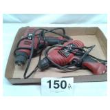 2 - SKIL 3/8 ELECTRIC DRILLS 1 WORKS 1 DOESNT
