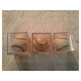 Autographed baseballs