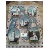 LIGHTHOUSE WALL HANGING 35 1/2" X 25 1/2"