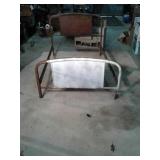 Full size iron bed frame