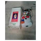 32in fiber optic blow mold Snowman