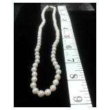 PEARL NECKLACE-14K.GOLD CLASP