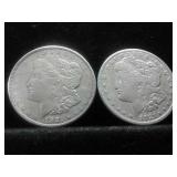 1921-S MORGAN SILVER DOLLARS 2 X BID