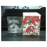 EARLY TIMES HOLIDAY COLLECTORS GLASS
