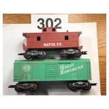 EARLY TRAIN CARS MADE IN USA