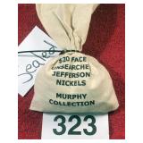 $20 FACE UNSEARCHED JEFFERSON NICKELS