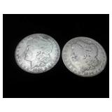 1884-O:1890 MORGAN SILVER DOLLARS 2 X BID