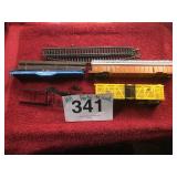 EARLY RAILROAD TRAIN CAR PARTS & TRACK