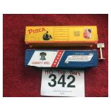 EARLY RAILROAD TOP BOXES FOR TRAIN CARS