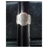 SZ.10 STERLING SILVER RING 5.0GRAMS