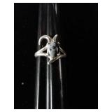 SZ.6 STERLING SILVER RING 2.3GRAMS