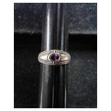 SZ.8 STERLING SILVER RING 3.4GRAMS