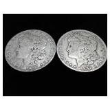 1887-O:1888-O MORGAN SILVER DOLLARS 2 X BID