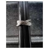 SZ.7 STERLING SILVER RING 4.9GRAMS