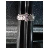 SZ.11.5 STERLING SILVER RING 4.1GRAMS