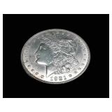 1921-D MORGAN SILVER DOLLAR
