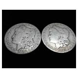 1880-O:1885-O MORGAN SILVER DOLLARS 2 X BID