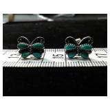 STERLING SILVER PIERCED EARRINGS 1.5GRAMS