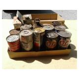 ADVERTISING METAL CANS, MARATHON, LUBES, TEXACO