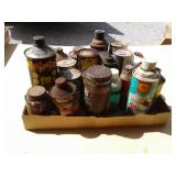 ADVERTISING METAL CANS, SHELL, QUAKER STATE