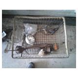 SPOTLIGHT & CRATE, OILER, GREASE GUN,