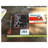 CIGAR BOX PLAQUE, TESTER