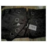 2 PAIR BROWN BETTER HOMES AND GARDENS CURTAINS