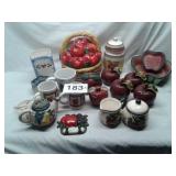 APPLE AND WATERMELON DISHES / DECOR